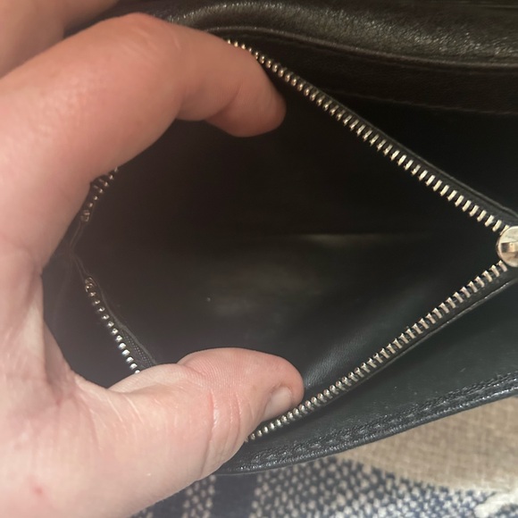 Rare Vintage Authentic Chloe Black Saskia Leather Long Wallet - Excellent Cond - Picture 7 of 14